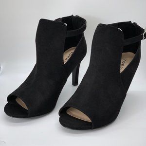 Torrid Black with Cut Out Heel Booties 10W